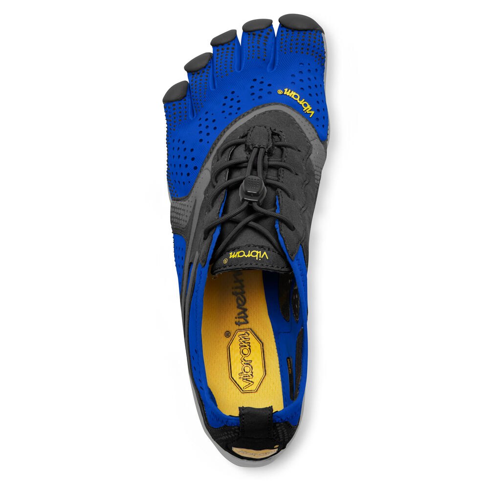 Botas Montaña Hombre Azules/Negros - FiveFingers V-Run - AXFSOU-097